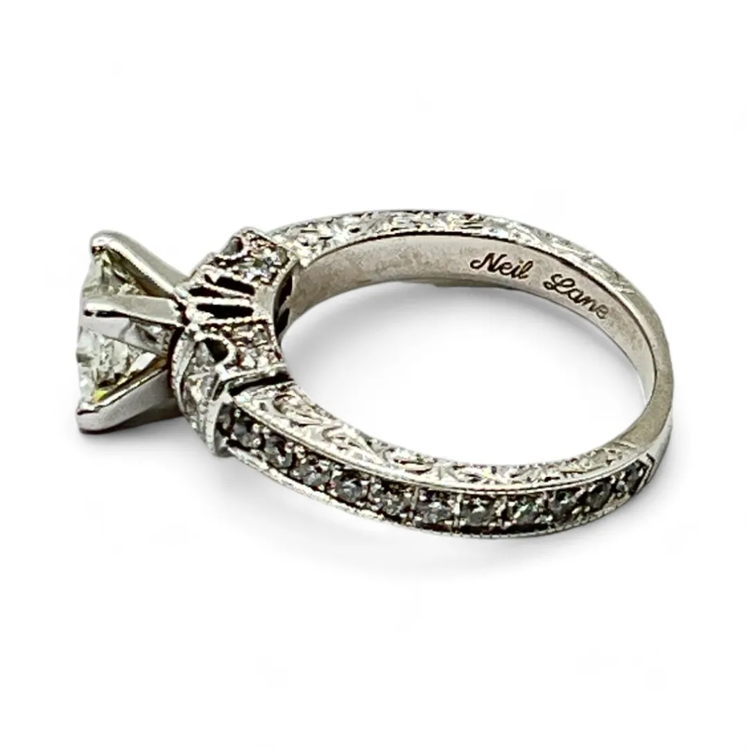 Neil Lane 14k White Gold 1.67ctw Diamond Engagement Ring Size 5.5