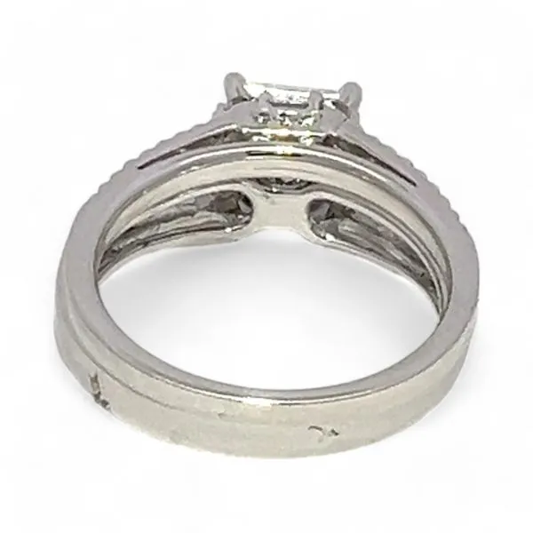 Ashi Sterling Silver Cubic Zirconia Vacation Wedding Ring Set Size 7