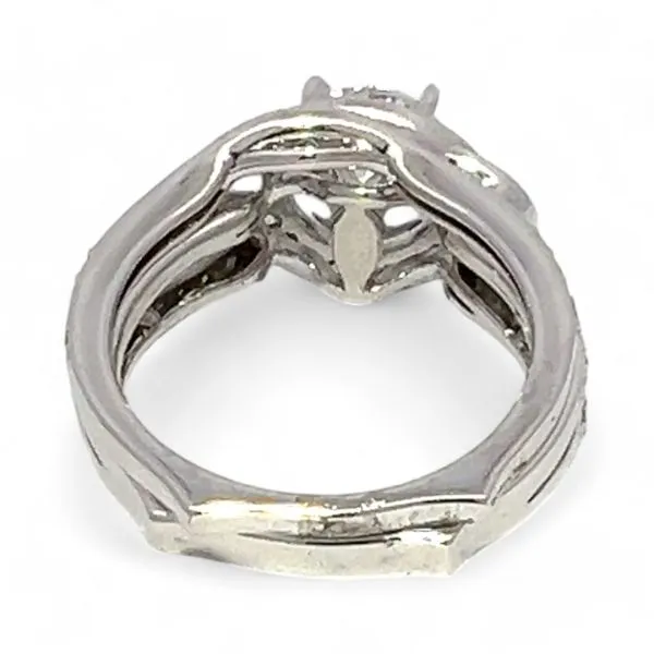 Ashi Sterling Silver Cubic Zirconia Vacation Wedding Ring Set Size 7