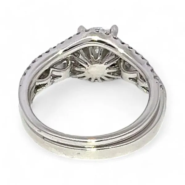 Ashi Sterling Silver Cubic Zirconia Vacation Wedding Ring Set Size 7