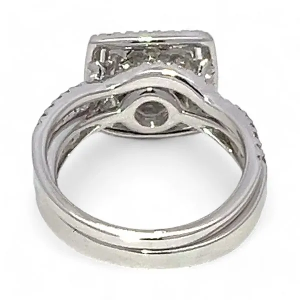 Ashi Sterling Silver Cubic Zirconia Vacation Wedding Ring Set Size 7