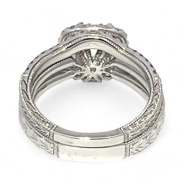 Ashi Sterling Silver Cubic Zirconia Vacation Wedding Ring Set Size 7