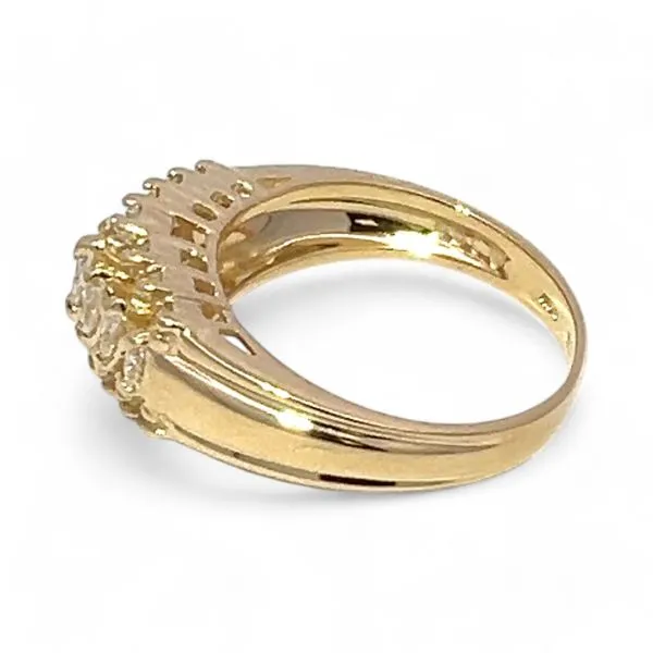 14k Yellow Gold 1/2ctw Diamond Fashion Ring Size 6.5