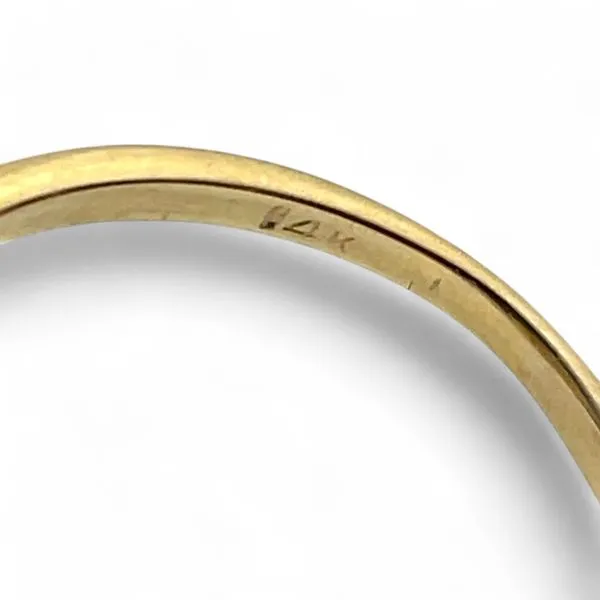 14k Yellow Gold Marquise-Shaped Opal Ring Size 8.5