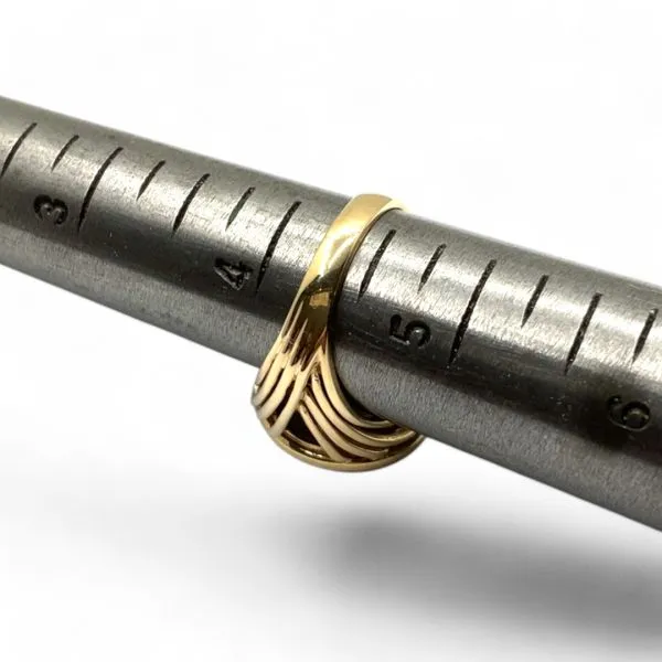 14k Yellow Gold 1989 Queen Elizabeth 1/25oz Cat Coin Ring Size 4.5