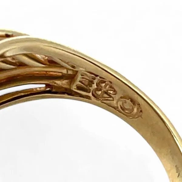 14k Yellow Gold 1989 Queen Elizabeth 1/25oz Cat Coin Ring Size 4.5