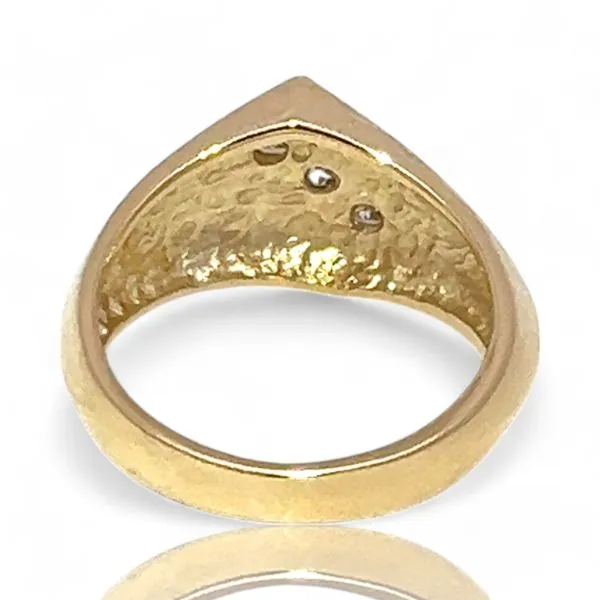 14k Yellow Gold 1/4ctw Brilliant Cut Diamond SI2 G-H Ring Size 6.5