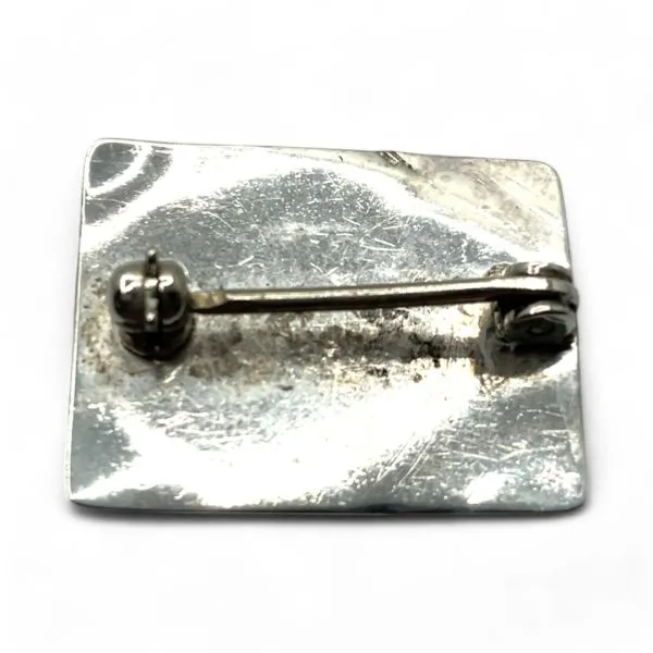 Sterling Silver Tiger's Eye Brooch