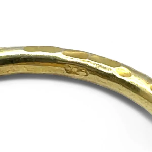 Stackable Sterling Silver Gold-Tone Orange Stone Ring Size 11