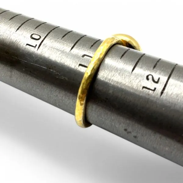 Stackable Sterling Silver Gold-Tone Sky Blue Stone Ring Size 11