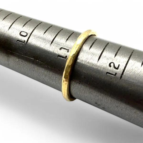 Stackable Sterling Silver Gold-Tone Blue Stone Ring Size 11