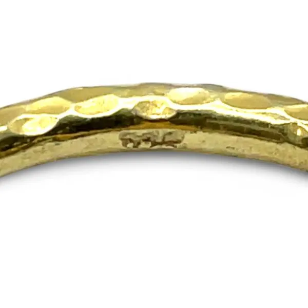 Stackable Sterling Silver Gold-Tone Oval Pink Stone Ring Size 11