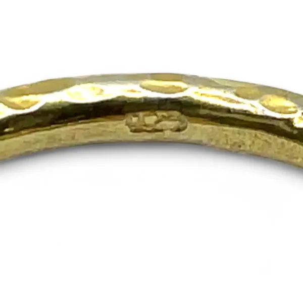 Stackable Sterling Silver Gold-Tone Uncut Purple Stone Ring Size 11