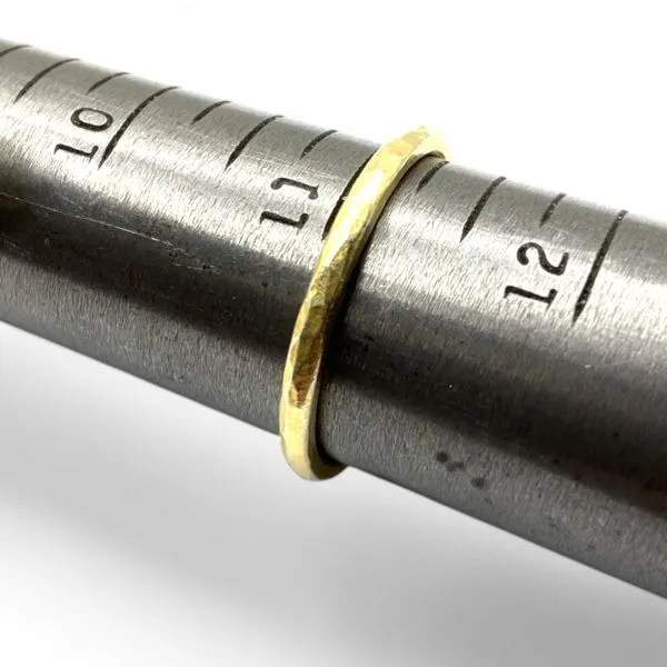 Stackable Sterling Silver Gold-Tone Oval Brown Stone Ring Size 11