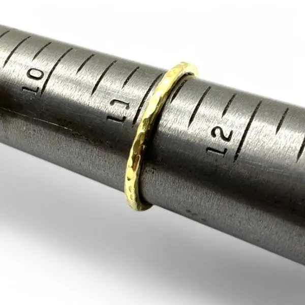 Stackable Sterling Silver Gold-Tone Pink Stone Ring Size 11