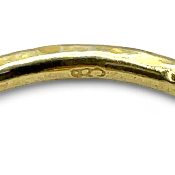 Stackable Sterling Silver Gold-Tone Pink Stone Ring Size 11