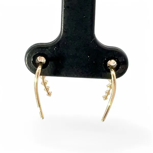 14k Yellow Gold 1/5ctw Lab Grown Brilliant Cut Diamond Earrings