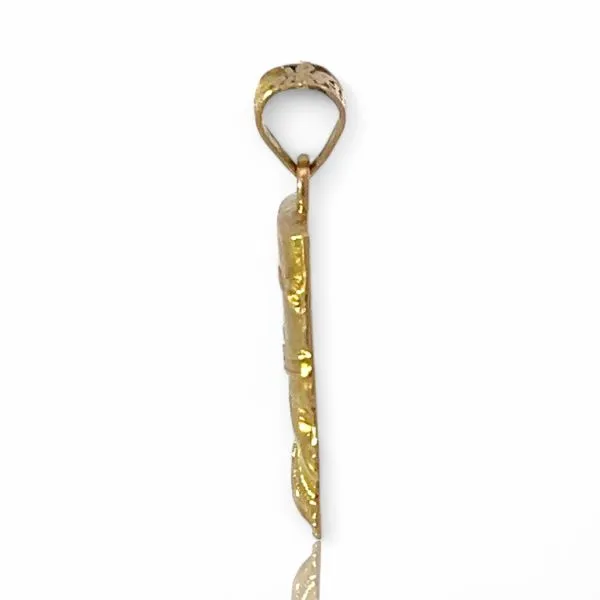 22k Yellow Gold Hollow Egyptian Queen Nefertiti Pendant