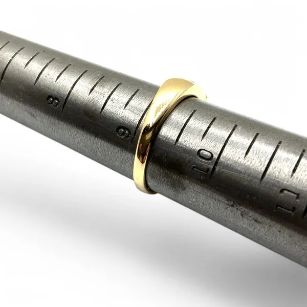 14k Yellow Gold Princess Cut Blue Sapphire and Diamond Ring Size 9