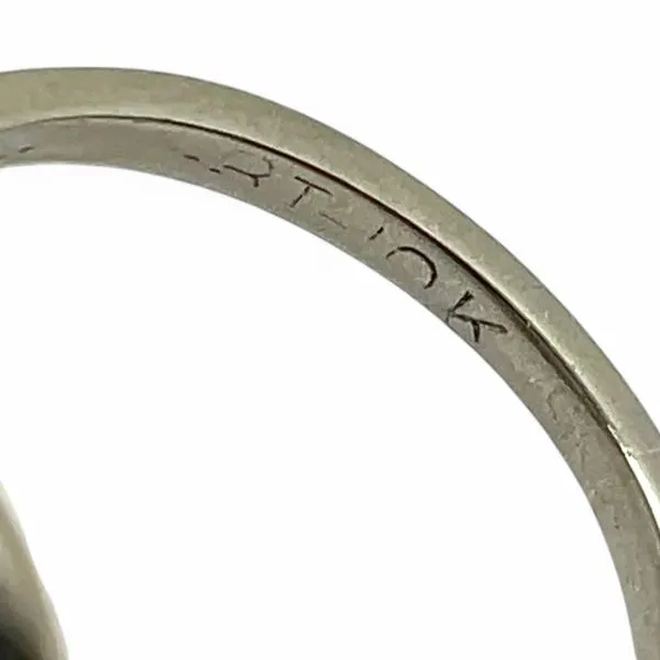 8k White Gold 6.1mm Freshwater Pearl Ring Size 4.5