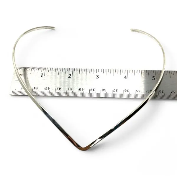 Sterling Silver Cuff Necklace