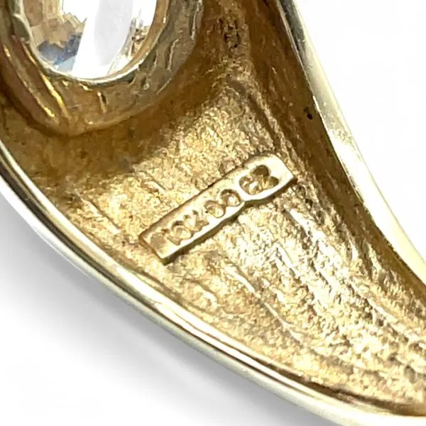 10k Yellow Gold 6.5mm White/Colorless Cubic Zirconia Ring Size 10