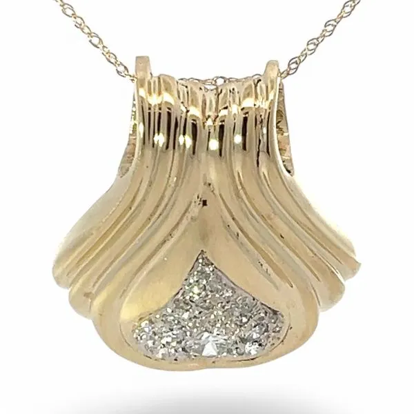 14k Yellow and White Gold 0.93ctw SI1 Brilliant Cut Diamond Enhancer