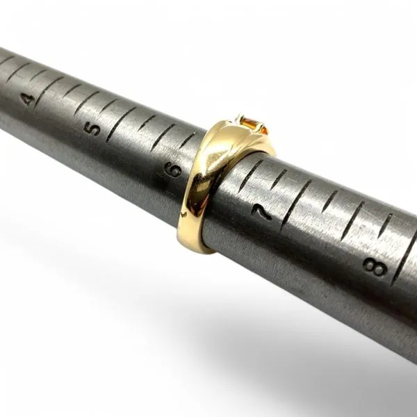 14k Yellow Gold Garnet, Amethyst, Topaz, Peridot, and Citrine Ring