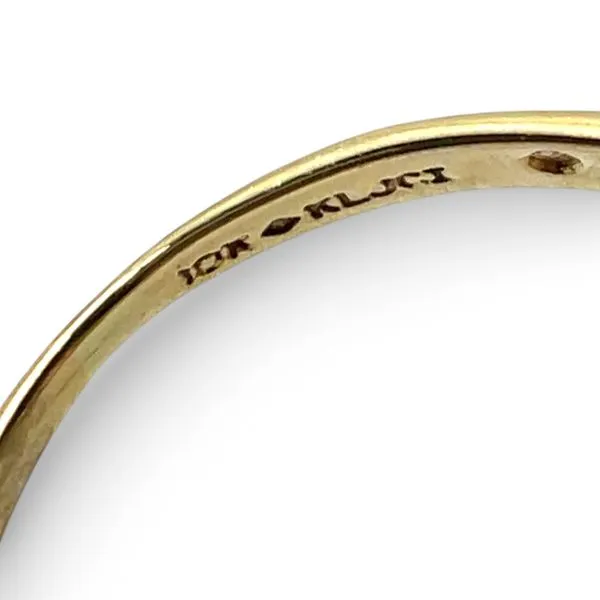 10k Yellow Gold Marquise Pink Cubic Zirconia Fashion Ring Size 10