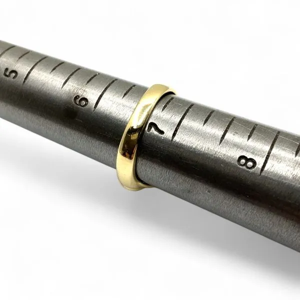 14k Yellow Gold Twisting Pattern Spiral Ring Size 6.75