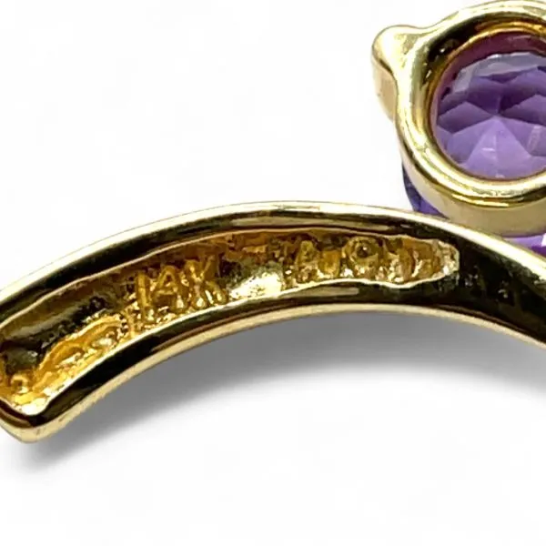 14k Gold Amethyst, Topaz, Peridot, Citrine, and Garnet Pendant 16in