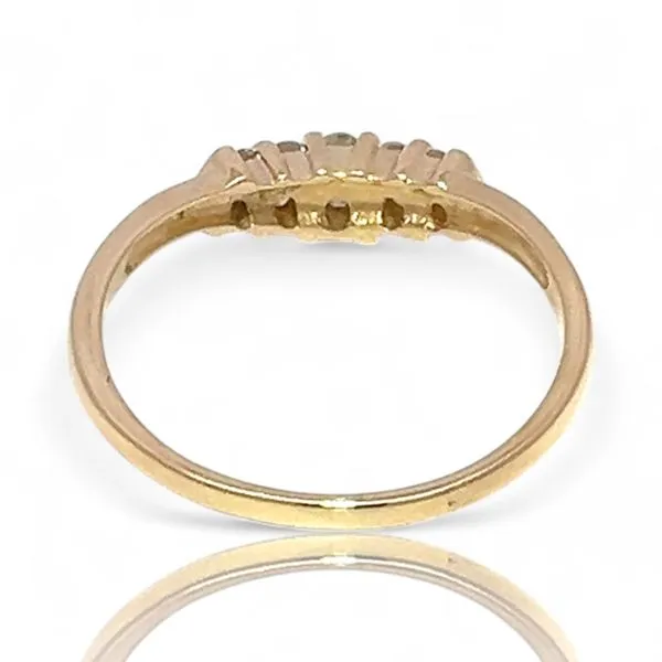 14k Yellow Gold 1/4ctw Graduated Diamond Anniversary Band Size 9.5