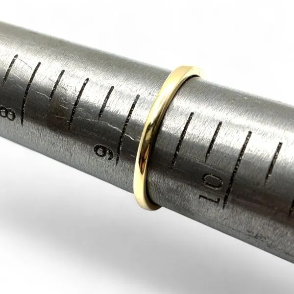 14k Yellow Gold 1/4ctw Graduated Diamond Anniversary Band Size 9.5