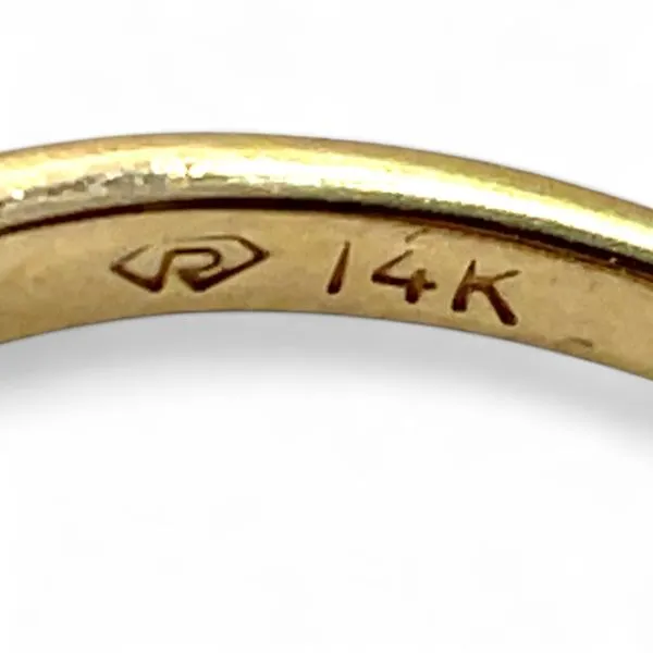 14k Yellow Gold 1/4ctw Graduated Diamond Anniversary Band Size 9.5