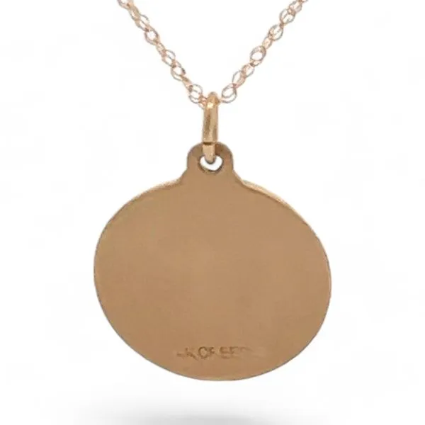 Creed 14k Yellow Gold Saint Jude Pray for Us Pendant with Chain