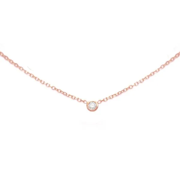 Diamond Solitaire Necklace K & Co Family Jewelers Eagle, ID