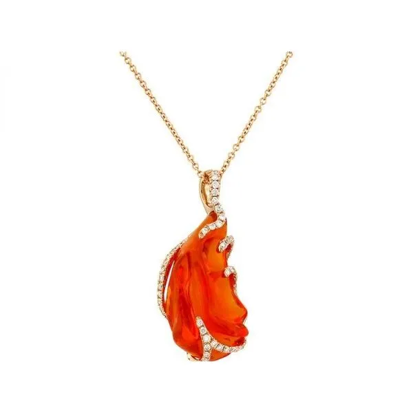 Fire Opal Pendant (Tuya) Montoya Jewelry Designs Windsor, CA