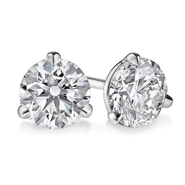14kt 1.41ctctw Diamond Stud Martini earrings Mystique Jewelers Alexandria, VA