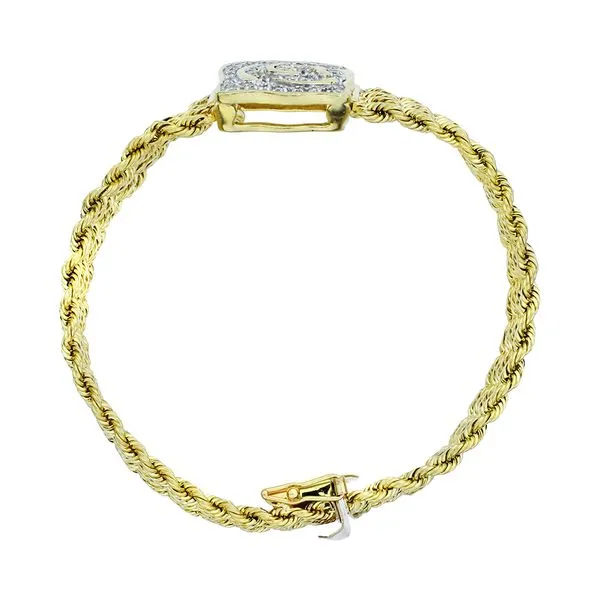 14K Yellow Gold .65ctw Natural Diamond 4 Strand Rope Bracelet Image 4 Purple Creek Holly Springs, NC