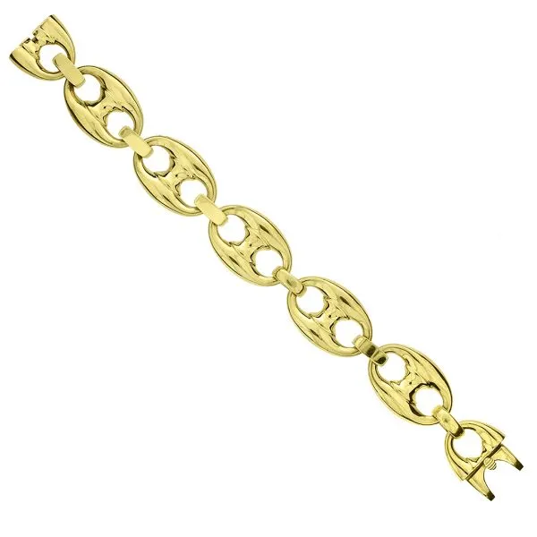 18K Yellow Gold Large Gucci Style Link Bracelet Image 4 Purple Creek Holly Springs, NC