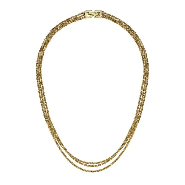 Yuri Ichihashi 14K Yellow Gold 3 Strand 18" Woven Box Necklace Image 3 Purple Creek Holly Springs, NC