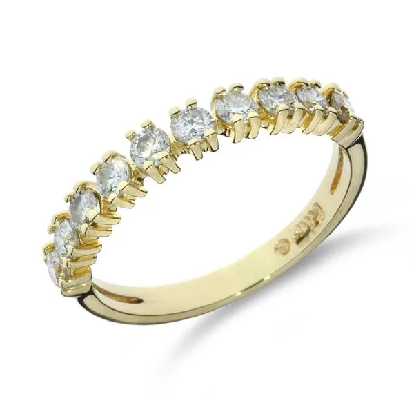 14K Yellow Gold .45ctw Natural Diamond Wedding, Anniversary, Stacking Band Purple Creek Holly Springs, NC