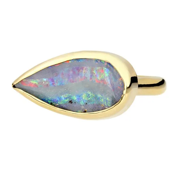14K Yellow Gold Freeform Boulder Opal Ring Image 4 Purple Creek Holly Springs, NC
