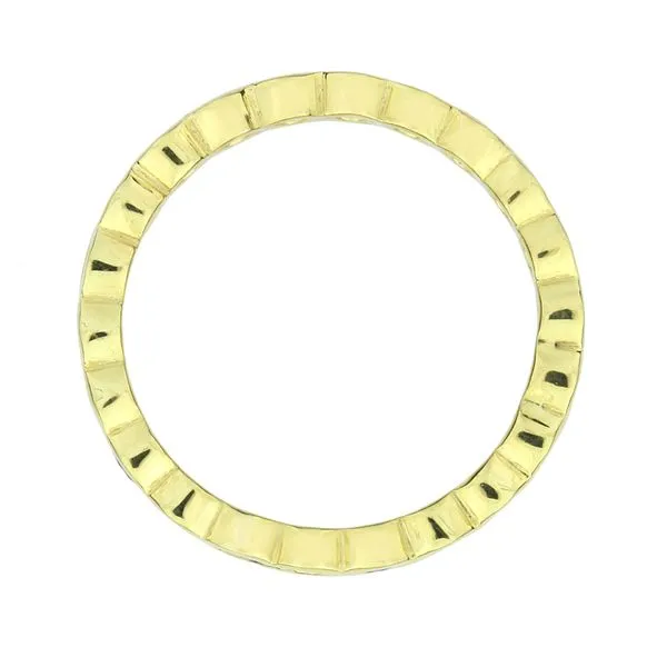 Purple Creek Custom 18K Natural Diamond & Sapphire Scalloped Eternity Ring Image 4 Purple Creek Holly Springs, NC