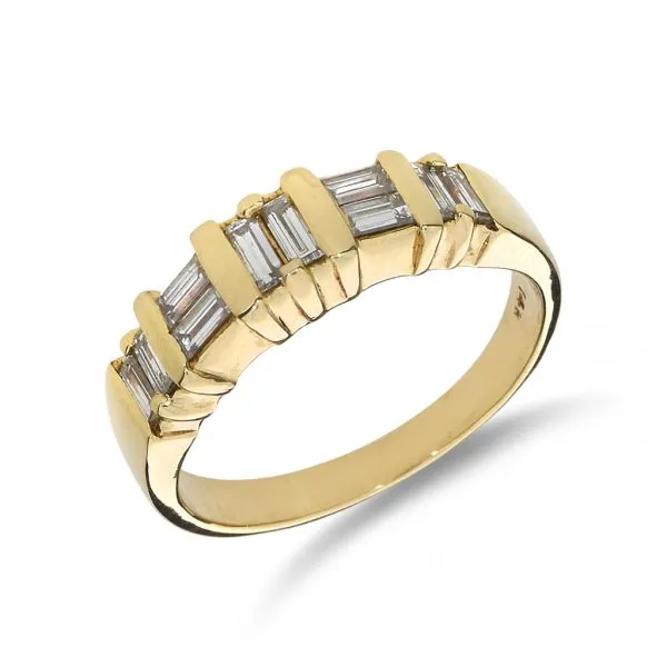 14K Yellow Gold .50ctw Diamond Wedding or Stacking Band Purple Creek Holly Springs, NC