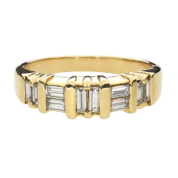 14K Yellow Gold .50ctw Diamond Wedding or Stacking Band Image 3 Purple Creek Holly Springs, NC