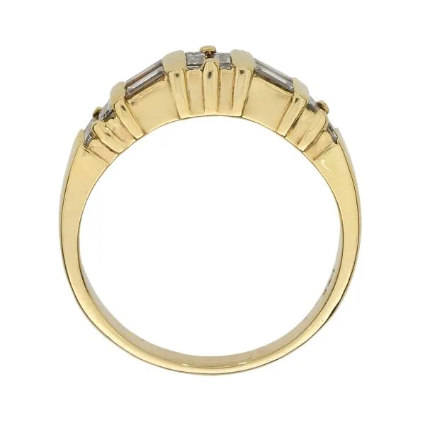 14K Yellow Gold .50ctw Diamond Wedding or Stacking Band Image 4 Purple Creek Holly Springs, NC