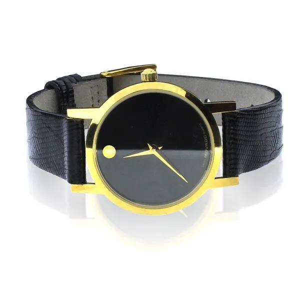 Movado Black Museum Dial with New Teju Leather Band Purple Creek Holly Springs, NC