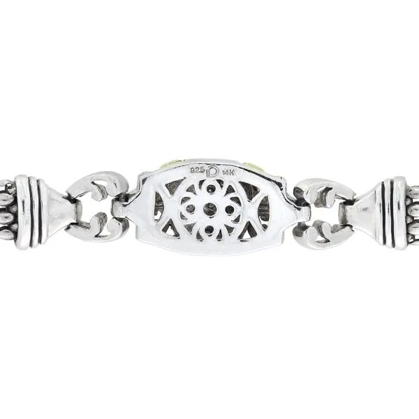 14K Yellow Gold & Sterling .20ctw Diamond 7 1/2" Panther Link Bracelet Image 3 Purple Creek Holly Springs, NC