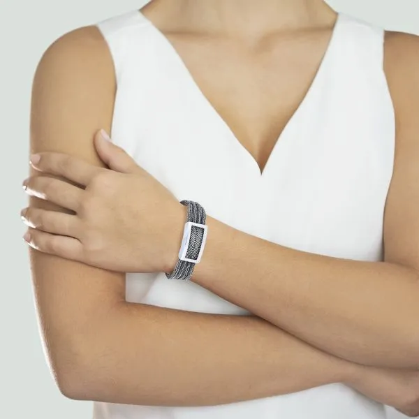 Vintage Sterling Silver 4 Strand 7 1/2" Wheat Bracelet with Extender Image 2 Purple Creek Holly Springs, NC